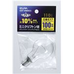 （業務用セット） ELPA ミニクリプトン球 電球 100W形 E17 クリア GKP-H90H（C） 【×10セット】