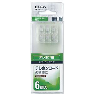 （業務用セット） ELPA モジュラープラグ スタンダード TEA-012 【×20セット】