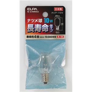 （業務用セット） ELPA 長寿命ナツメ球 電球 10W E12 クリア G-L14H（C） 【×20セット】