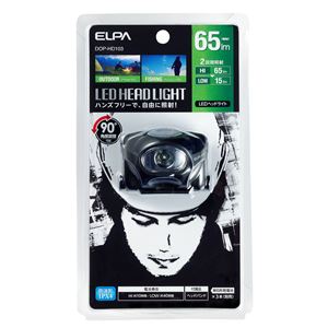 （業務用セット） ELPA LEDヘッドライト 単4形3本 65ルーメン DOP-HD103 【×3セット】