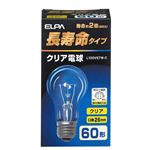 （業務用セット） ELPA 長寿命クリア電球 60W形 E26 L100V57W-C 【×35セット】