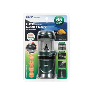 （業務用セット） ELPA 2way LEDコンパクトランタン 電球色 単3形4本 DOP-L005L 【×2セット】