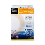 （業務用セット） ELPA LED電球 ミニボール球形 40W形 E26 G95 電球色 LDG5L-G-G201 【×2セット】