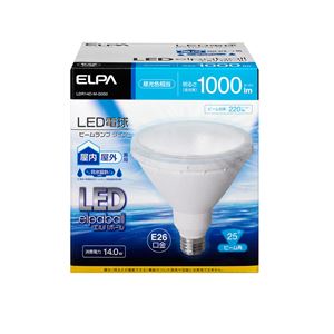 （業務用セット） ELPA LED電球 ビーム球形 1000ルーメン E26 昼光色 LDR14D-M-G050 【×2セット】