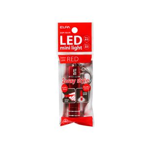 （業務用セット） ELPA LEDキーライト 2way LR41形4個 レッド DOP-785（R） 【×10セット】
