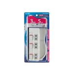 （業務用セット） ELPA スイッチ付タップ ランプレス 3個口 5m WLS-U35EB（W） 【×5セット】