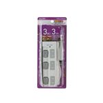 （業務用セット） ELPA LEDランプスイッチ付タップ 耐雷サージ機能付 3個口 3m WBS-LU303B（W） 【×5セット】