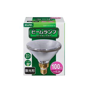 （業務用セット） ELPA 屋外ビーム球 電球（ビームランプ） 100W形 E26散光 EBRF110V80W／W 【×2セット】