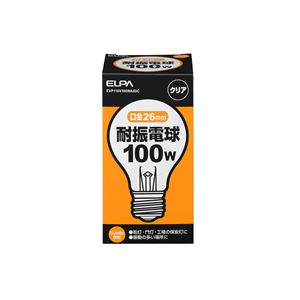 （業務用セット） ELPA 耐震電球 100W E26 クリア EVP110V100WA60C 【×20セット】