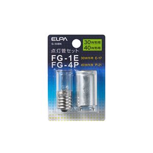 （業務用セット） ELPA 点灯管 FG-1E・4P G-58BN 【×20セット】