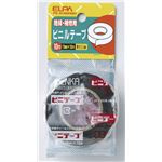 （業務用セット） ELPA ビニールテープ 10m ブラック PS-01NH（BK） 【×20セット】
