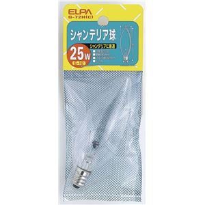（業務用セット） ELPA シャンデリア球 電球 25W E12 クリア G-72H（C） 【×20セット】