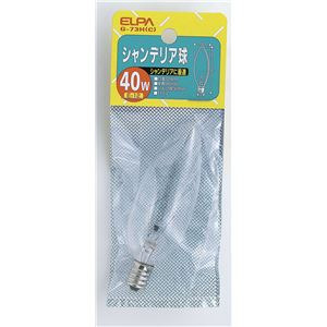 （業務用セット） ELPA シャンデリア球 電球 40W E12 クリア G-73H（C） 【×20セット】