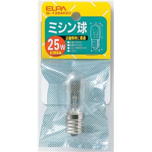 （業務用セット） ELPA ミシン球 電球 25W E17 クリア G-125H 【×30セット】