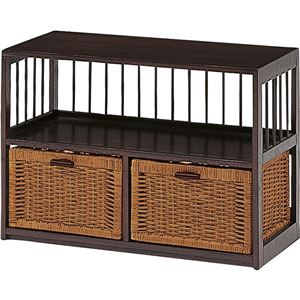 ランドリーチェスト(キャビランドリー ) 枯淡シリーズ 木製(籐・天然木) 引き出し収納 【完成品】 