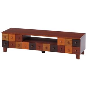 ローボード（テレビ台/テレビボード） ブラウニーシリーズ 木製 引き出し収納付き 【完成品】 
