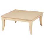 リビングこたつテーブル 正方形 本体 木製 75cm ナチュラル 