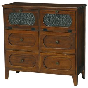 ローチェスト 木製(桐材) ブラウン 【完成品】 