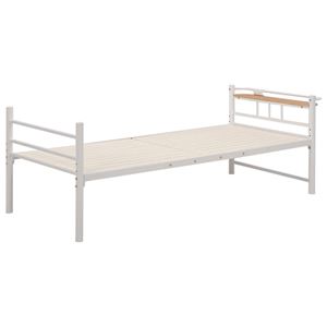 シングルベッド スチールパイプ 二口コンセント/宮付き 収納付き アイボリー 