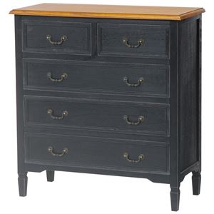 チェスト 木製 黒 【完成品】 