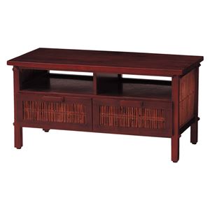 ローボード（テレビ台/テレビボード） 天然木(木製) アジアンテイスト セルバシリーズ ブラウン 【完成品】