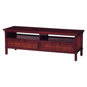 ローボード（テレビ台/テレビボード） 天然木(木製) アジアンテイスト セルバシリーズ ブラウン 【完成品】