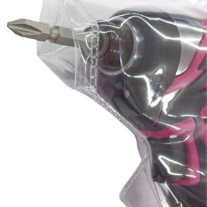  (まとめ)インパクトドライバーカバー  【ブルー (青)×10セット】  ジョブマスター  JIC-002B