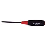  (まとめ)ソフトグリップ  プラスドライバー  【+2/軸長100mm×5セット】  マグネット入り  マーベル  MD+2-100