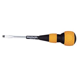 (まとめ)電工グリップ  マイナスドライバー  【-6×5セット】  マグネット入り  マーベル  MGD-6-100