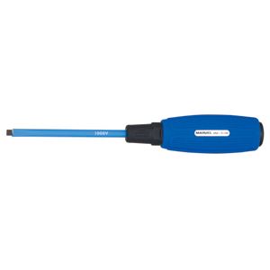  (まとめ)絶縁ソフトタイプ  マイナスドライバー  【軸長150mm×5セット】  マーベル  MSZ-5-150