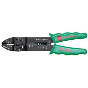 (まとめ)電工ペンチ  【絶縁・オープンバレル端子用×2セット】  マーベル  NO.500A