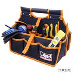 ツールバッグ  【濃紺】  工具差し/マジックテープ付きポケット  ジョブマスター  JTB-1
