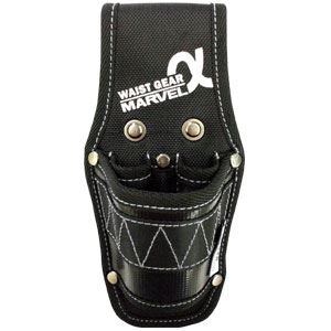 （まとめ）電工ポケット WAIST GEAR 【ドライバー2本/ペンチ差し】×5セット ホワイト（白） マーベル MDP-63AW