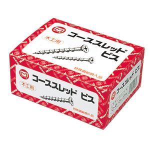 （まとめ）コーススレッドビス（木工専用/全ネジタイプ） 【660本入×5セット】マーベル C-38