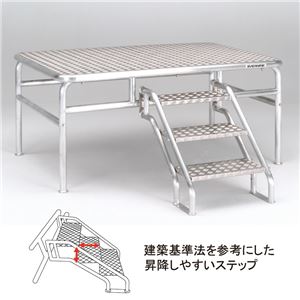 エバニュー（EVERNEW） 朝礼台オールアルミ180EV EKA505 日本製