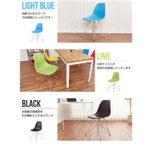 リビングチェア/イームズ チェア dsr (リプロダクト品） スチール/PP製 アジャスター付き ミッドセンチュリー家具 ライム
