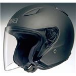ジェットヘルメット シールド付き J-STREAM マットブラック XXL 【バイク用品】