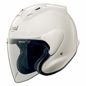 ジェットヘルメット シールド付き MZ 白 61-62 【バイク用品】