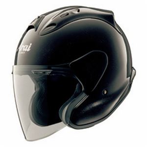 ジェットヘルメット シールド付き MZ グラスブラック 59-60 【バイク用品】