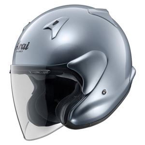 ジェットヘルメット シールド付き MZ-F サファイヤシルバー 61-62 【バイク用品】