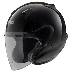 ジェットヘルメット シールド付き MZ-F XO グラスブラック 65-66 【バイク用品】