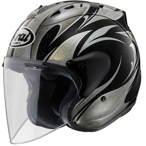 ジェットヘルメット シールド付き SZ-RAM4 Karen 黒 57-58 【バイク用品】