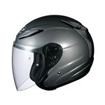 AVAND2 ジェットヘルメット シールド付き ガンメタ L 【バイク用品】