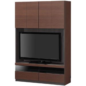 壁面テレビボード TVボード 幅120cm ブラウン 【PORTALE】ポルターレ 【日本製】