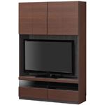 壁面テレビボード TVボード 幅120cm ブラウン 【PORTALE】ポルターレ 【日本製】