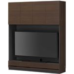 壁面テレビボード TVボード 幅150cm ブラウン 【PORTALE】ポルターレ 【日本製】