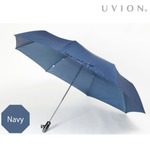 【ＵＶＩＯＮ】　安全式自動開閉　折りたたみ傘 大判６９ｃｍＰＵネジ式　ネイビー