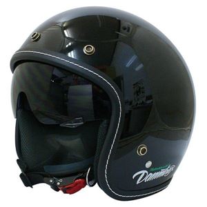 ダムトラックス（DAMMTRAX） ジェットヘルメット PATRIOT PEARL ブラック MEN'S FREE（57CM〜60CM未満）