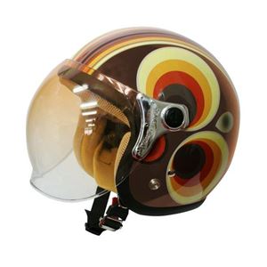 ダムトラックス（DAMMTRAX） ジェットヘルメット レトロモダン レッド