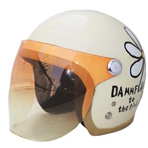 ダムトラックス（DAMMTRAX） ヘルメット フラワージェット P／アイボリー